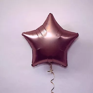Шар звезда 19 Сатин Rose Copper